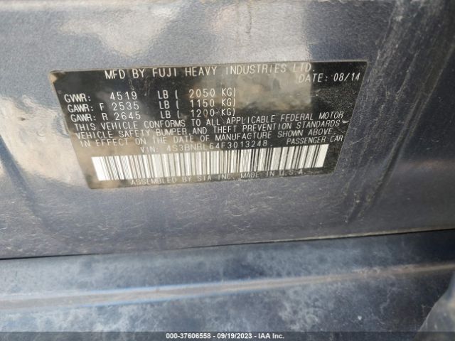 4S3BNBL64F3013248 Subaru Legacy 2.5i Limited
