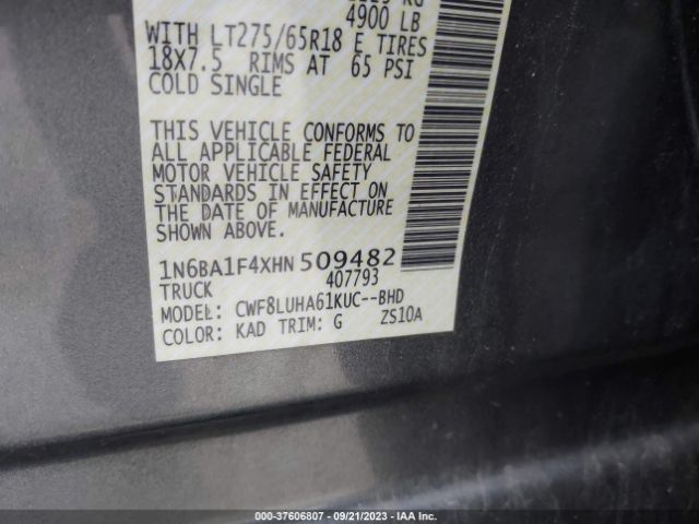 1N6BA1F4XHN509482 Nissan Titan Xd Pro-4x