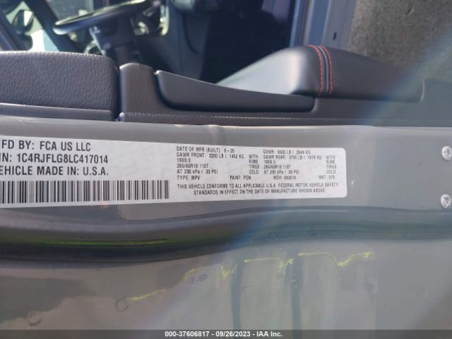 1C4RJFLG8LC417014 Jeep Grand Cherokee Trailhawk