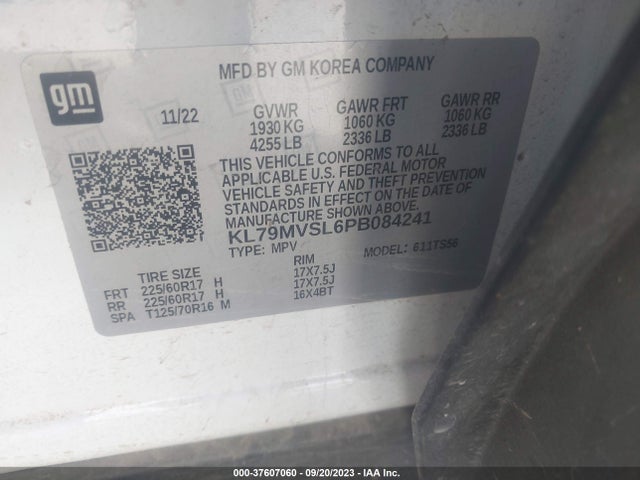 Chevrolet Trailblazer Activ 2023 KL79MVSL6PB084241 Image 9