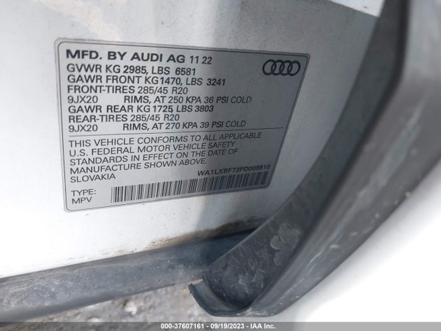 2023 Audi Q7, VIN: WA1LXBF73PD008910