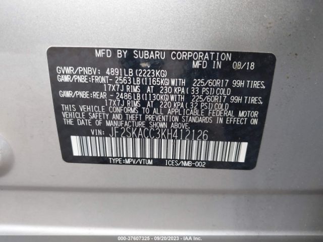 JF2SKACC3KH412126 Subaru Forester