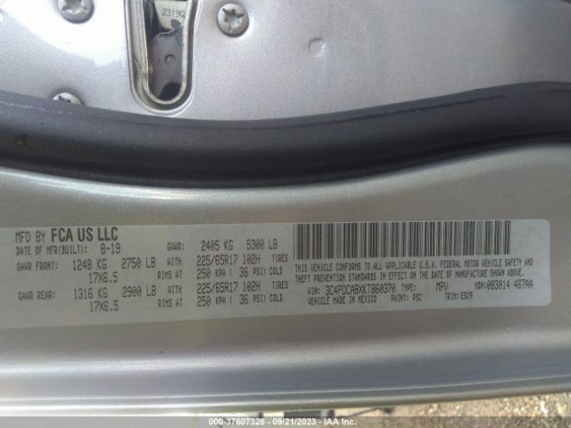 3C4PDCABXKT860370 Dodge Journey Se Value Pkg
