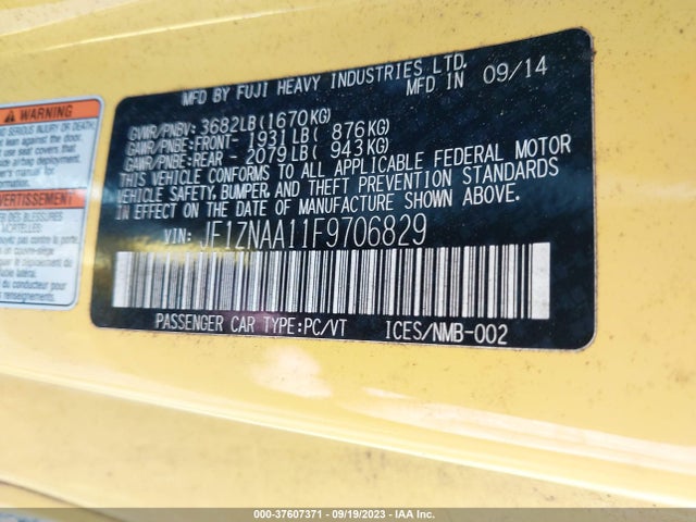 2015 Toyota GR 86, VIN: JF1ZNAA11F9706829