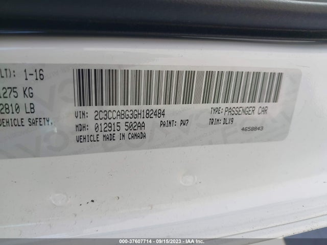 Chrysler 300 300s 2016 2C3CCABG3GH182484 Image 9