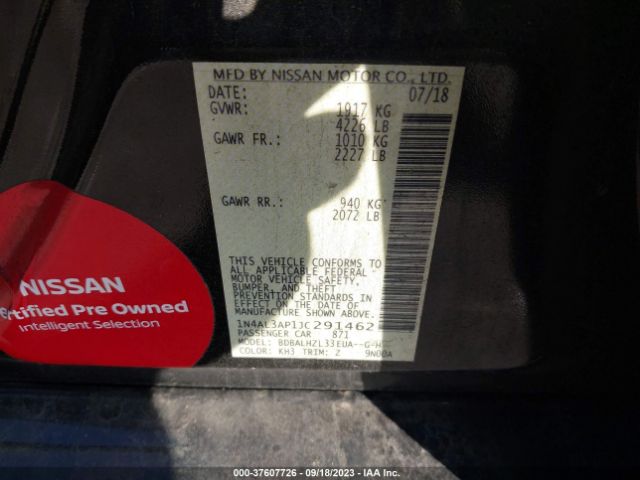 1N4AL3AP1JC291462 Nissan Altima 2.5 Sr