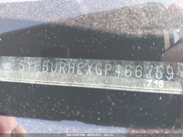 2016 TOYOTA COROLLA L/LE/S/S PLUS/LE PLUS VIN: 5YFBURHEXGP466259