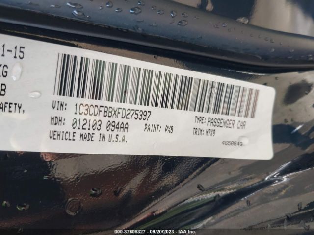 1C3CDFBBXFD275397 Dodge DART SXT