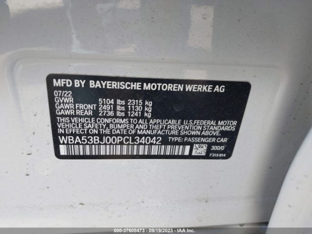 WBA53BJ00PCL34042 BMW 5 Series 540i