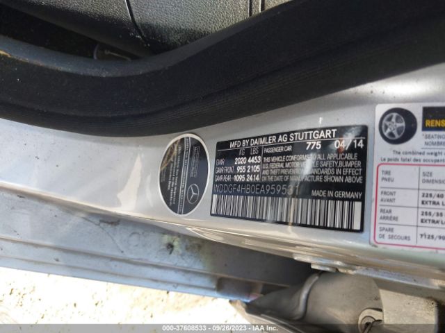 WDDGF4HB0EA959531 Mercedes-Benz C-class C 250