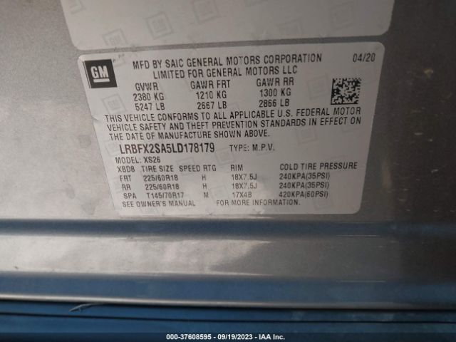LRBFX2SA5LD178179 Buick Envision Essence