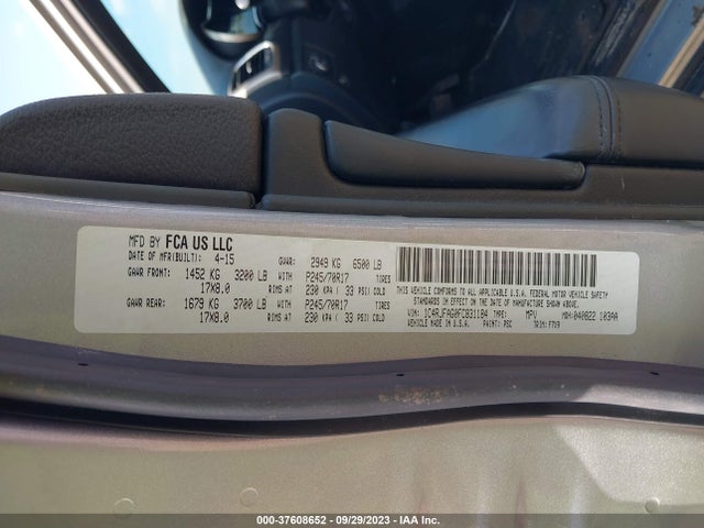 Jeep Grand Cherokee Laredo 2015 1C4RJFAG0FC831184 Image 9