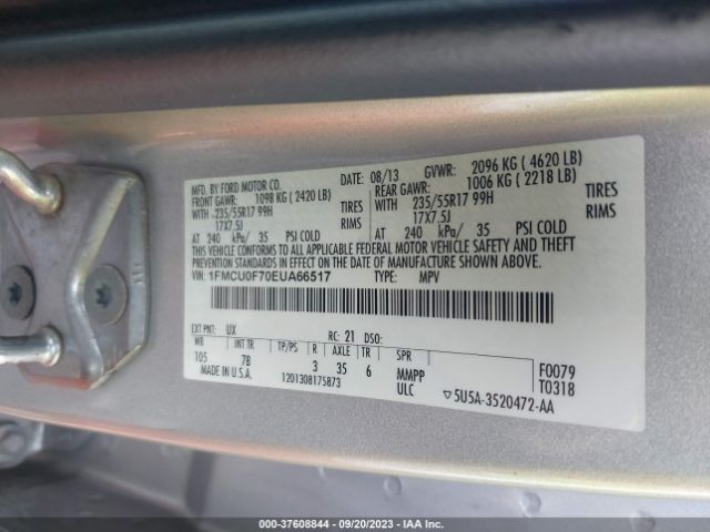 1FMCU0F70EUA66517 Ford ESCAPE S