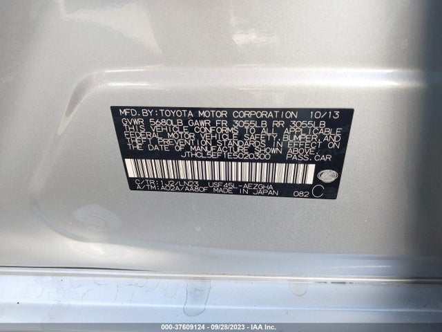 JTHCL5EF1E5020300 Lexus LS 460