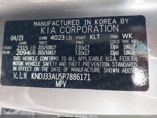 KNDJ33AU5P7886171 KIA SOUL EX