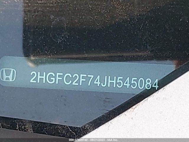 2HGFC2F74JH545084 Honda Civic Sedan Ex