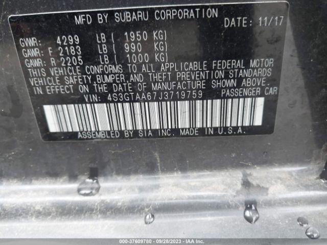 4S3GTAA67J3719759 Subaru Impreza