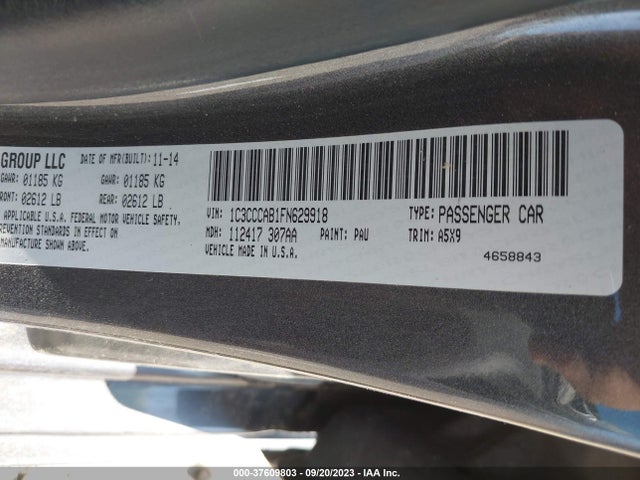 Chrysler 200 Limited 2015 1C3CCCAB1FN629918 Image 9