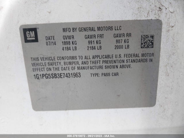 Chevrolet CRUZE LTZ 2014 1G1PG5SB3E7431963 Image 9