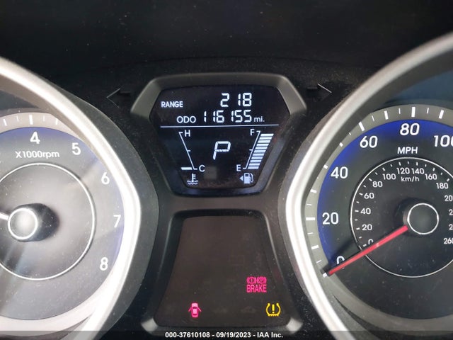 2012 Hyundai Elantra Gls (ulsan Plant) მანქანა იყიდება აუქციონზე, vin: KMHDH4AE5CU260219, აუქციონის ნომერი: 37610108
