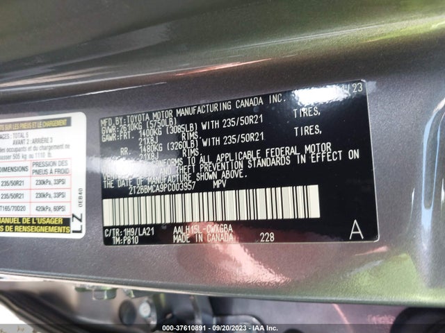 Lexus Rx Rx 350h 2023 2T2BBMCA9PC003957 Image 9