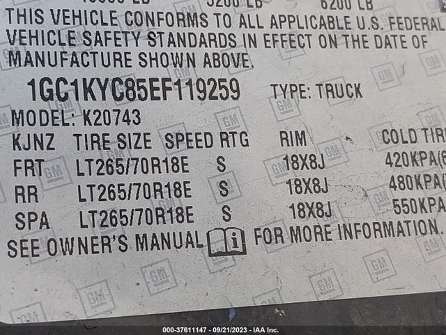 Chevrolet Silverado 2500hd Ltz 2014 1GC1KYC85EF119259 Image 9