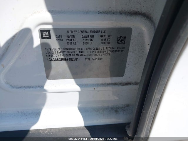 1G4GA5GR6EF182381 Buick Lacrosse Base