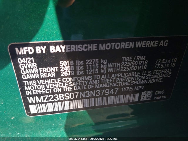 2022 MINI COUNTRYMAN WMZ23BS07N3N37947 Photo 8