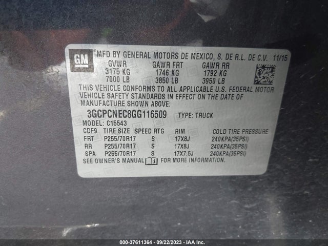 Chevrolet Silverado 1500 Ls 2016 3GCPCNEC8GG116509 Image 9