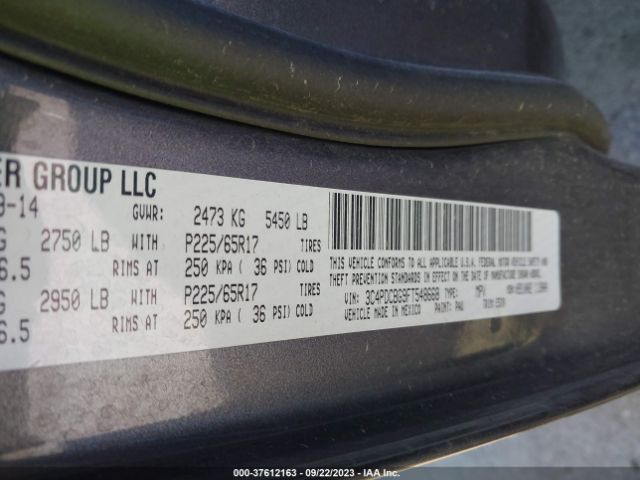 3C4PDCBG9FT548668 Dodge Journey Sxt