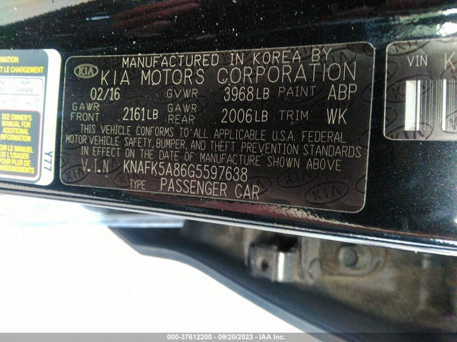KIA Forte 5-door Lx 2016 KNAFK5A86G5597638 Image 9