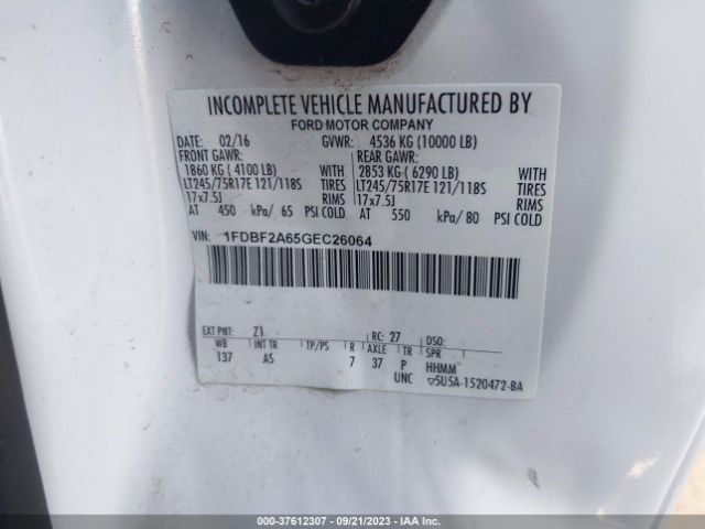 1FDBF2A65GEC26064 Ford Super Duty F-250 Srw Xl/xlt