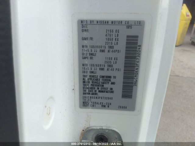 3N6CM0KN3FK732048 Nissan Nv200 S/sv