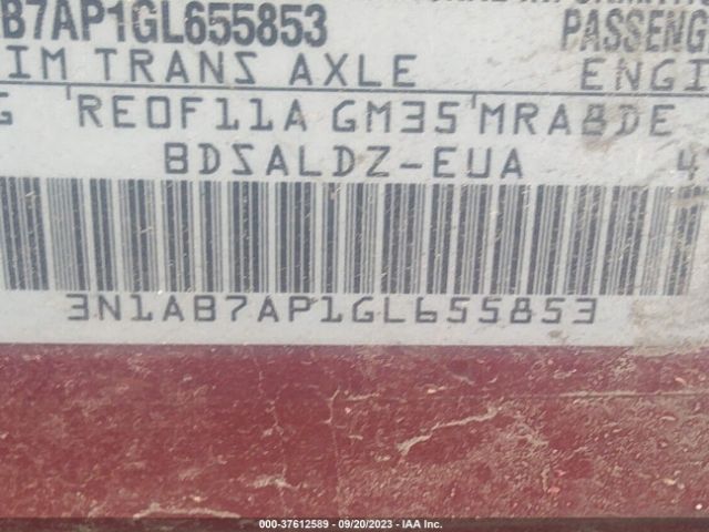 3N1AB7AP1GL655853 Nissan Sentra Sr/sl/s/sv/fe+ S