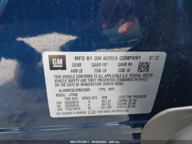 KL4MMCSL5PB023605 Buick Encore Gx Preferred