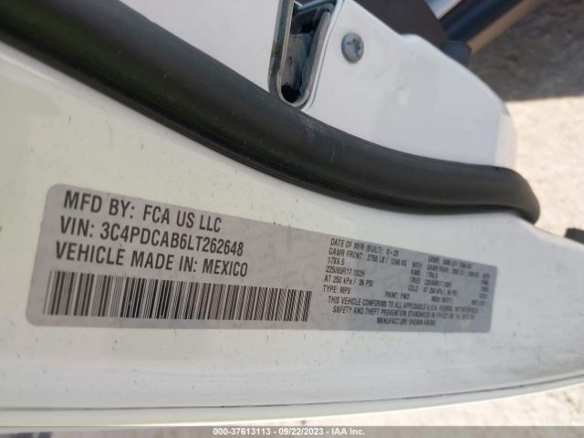 3C4PDCAB6LT262648 Dodge Journey Se Value
