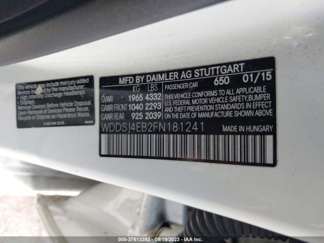 WDDSJ4EB2FN181241 Mercedes-Benz Cla-class Cla 250