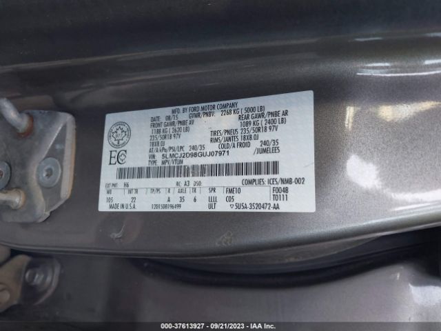 5LMCJ2D98GUJ07971 Lincoln MKC SELECT