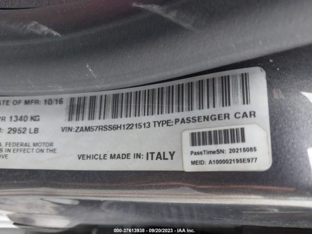 ZAM57RSS6H1221513 Maserati GHIBLI S