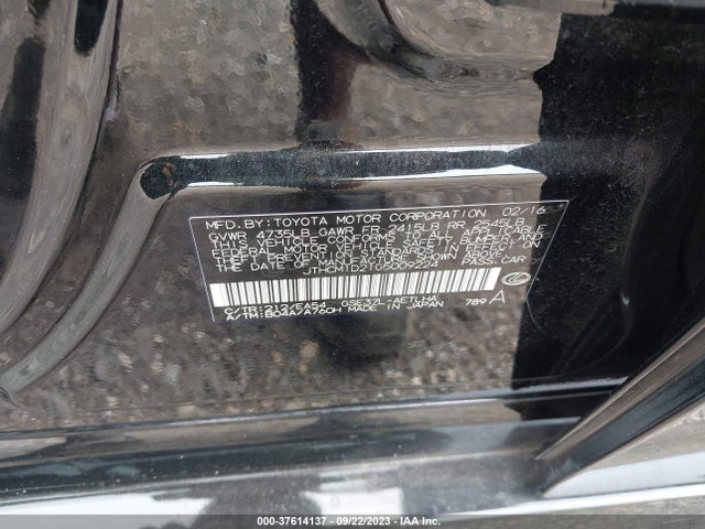 Продажа на аукционе авто 2016 Lexus Is 300, vin: JTHCM1D21G5009224, номер лота: 37614137