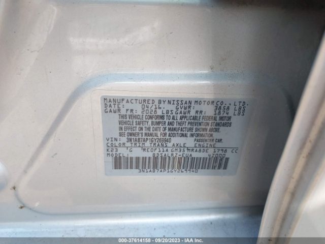 3N1AB7AP1GY269940 Nissan Sentra Sr/sl/s/sv/fe+ S