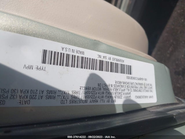 2005 SUBARU LEGACY WAGON (NATL) 4S4BP67C956381855 Photo 8