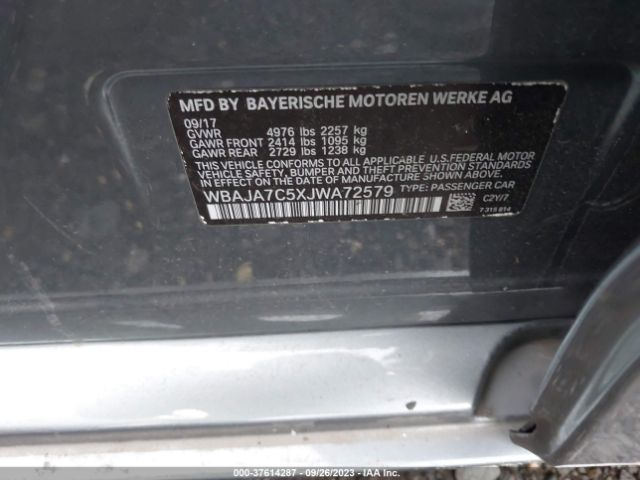 WBAJA7C5XJWA72579 BMW 5 Series 530i Xdrive