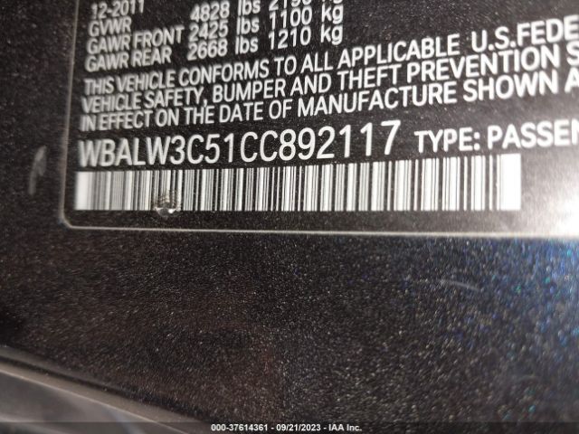 2012 BMW 6 SERIES WBALW3C51CC892117 Photo 8