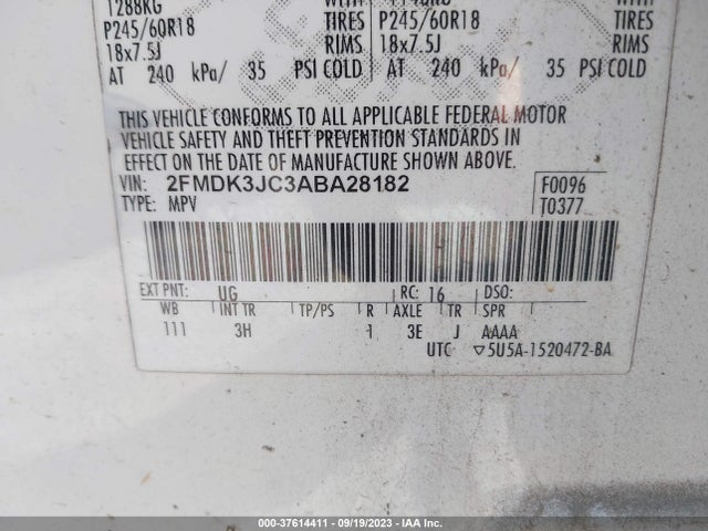 2010 FORD EDGE 2FMDK3JC3ABA28182 Photo 8