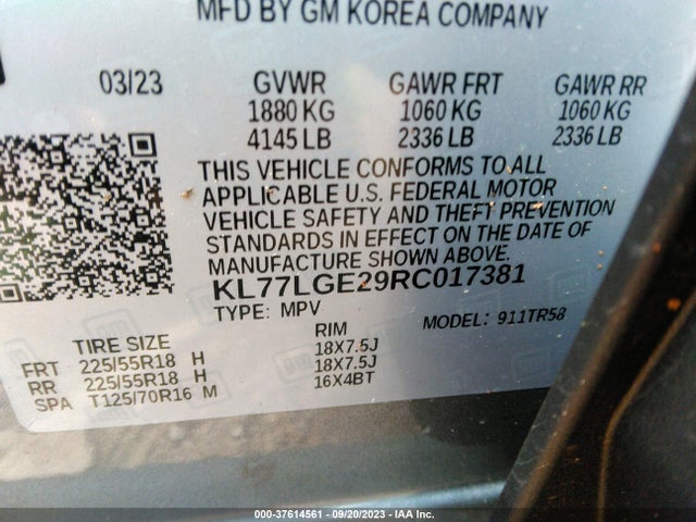 Chevrolet Trax 1rs 2024 KL77LGE29RC017381 Image 9