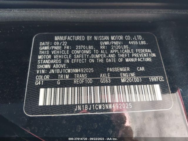 JN1BJ1CW3NW492025 Nissan Rogue Sport Sl
