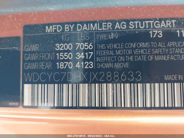 WDCYC7DHXJX288633 Mercedes-Benz G-class Amg G 63