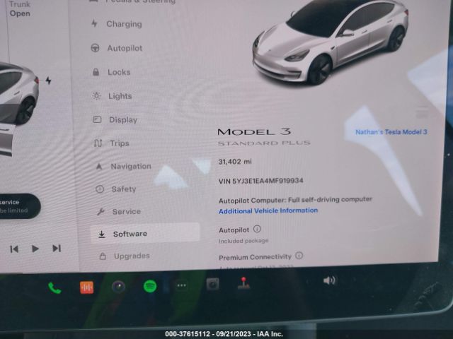 5YJ3E1EA4MF919934 Tesla Model 3 Standard Range Plus