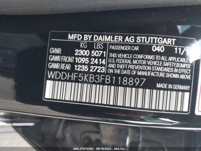 2015 MERCEDES-BENZ E 350 WDDHF5KB3FB118897 Photo 8